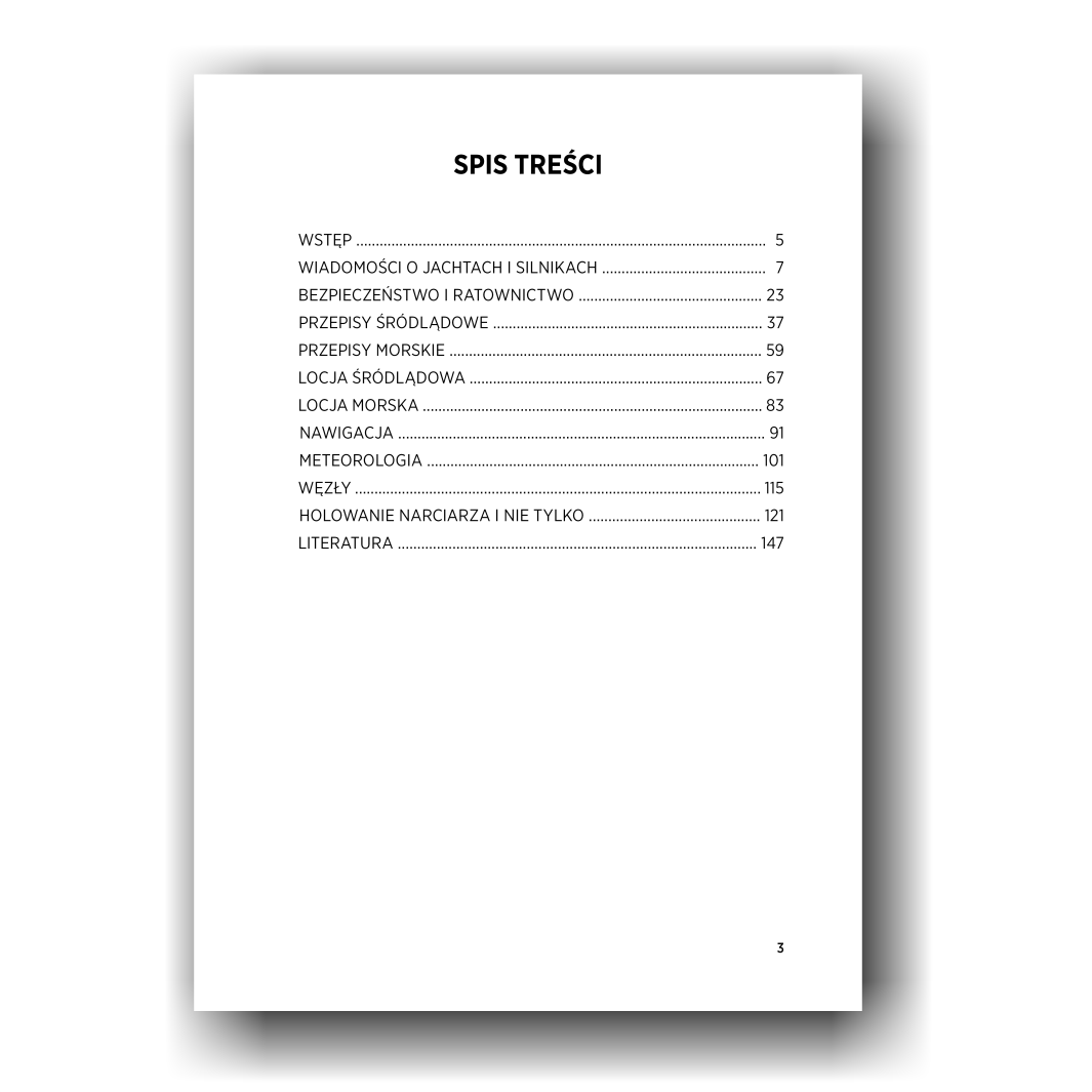 Sternik motorowodny i licencja do holowania