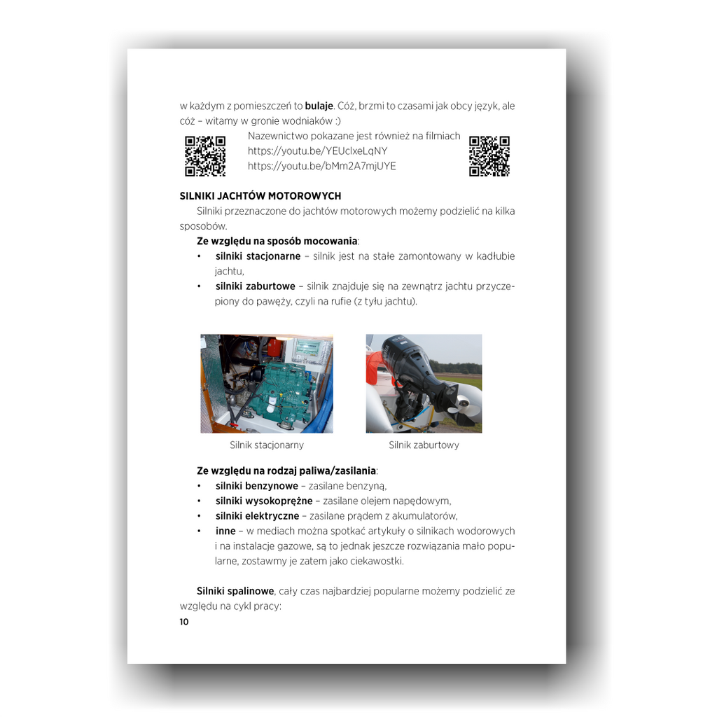 Sternik motorowodny i licencja do holowania